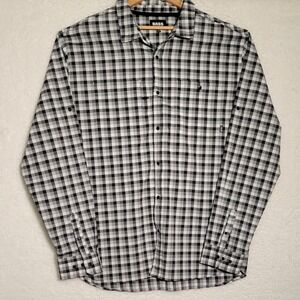 Bass Plaid Shirt Mens Outdoor 2xL Button Down Casual Long Sleeve 0442